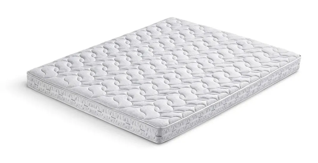 Materasso Topper Memory Dienne per divano letto in tessuto bianco losangato
