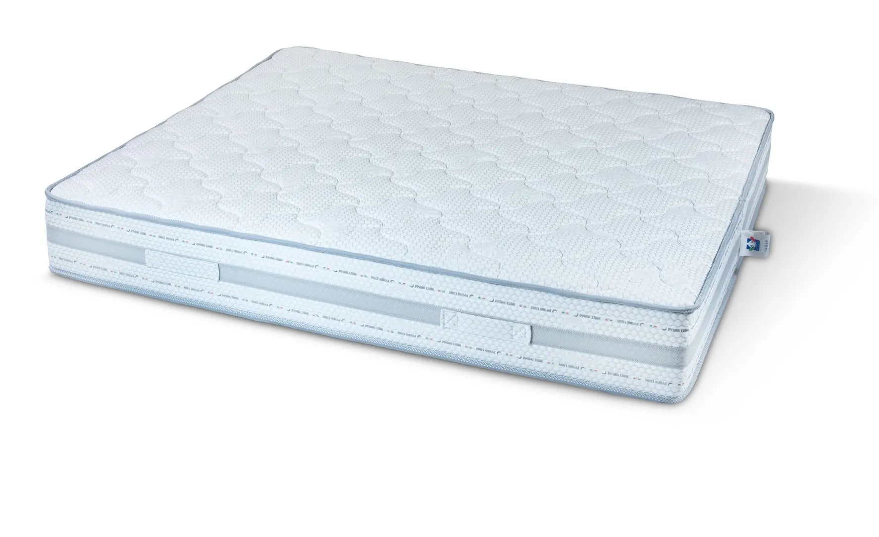 Materasso Hybrid Imba a molle indipendenti e memory con tessuto bianco