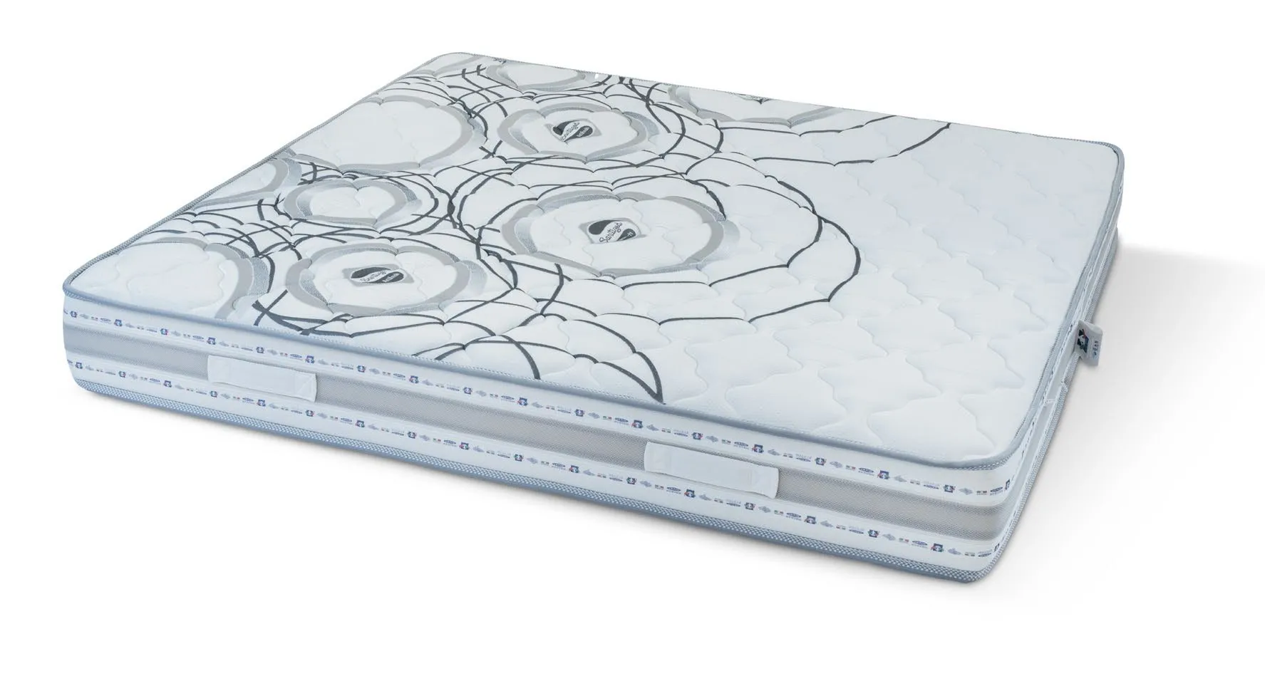 Materasso Energy Imba in memory con disegno grigio sul tessuto