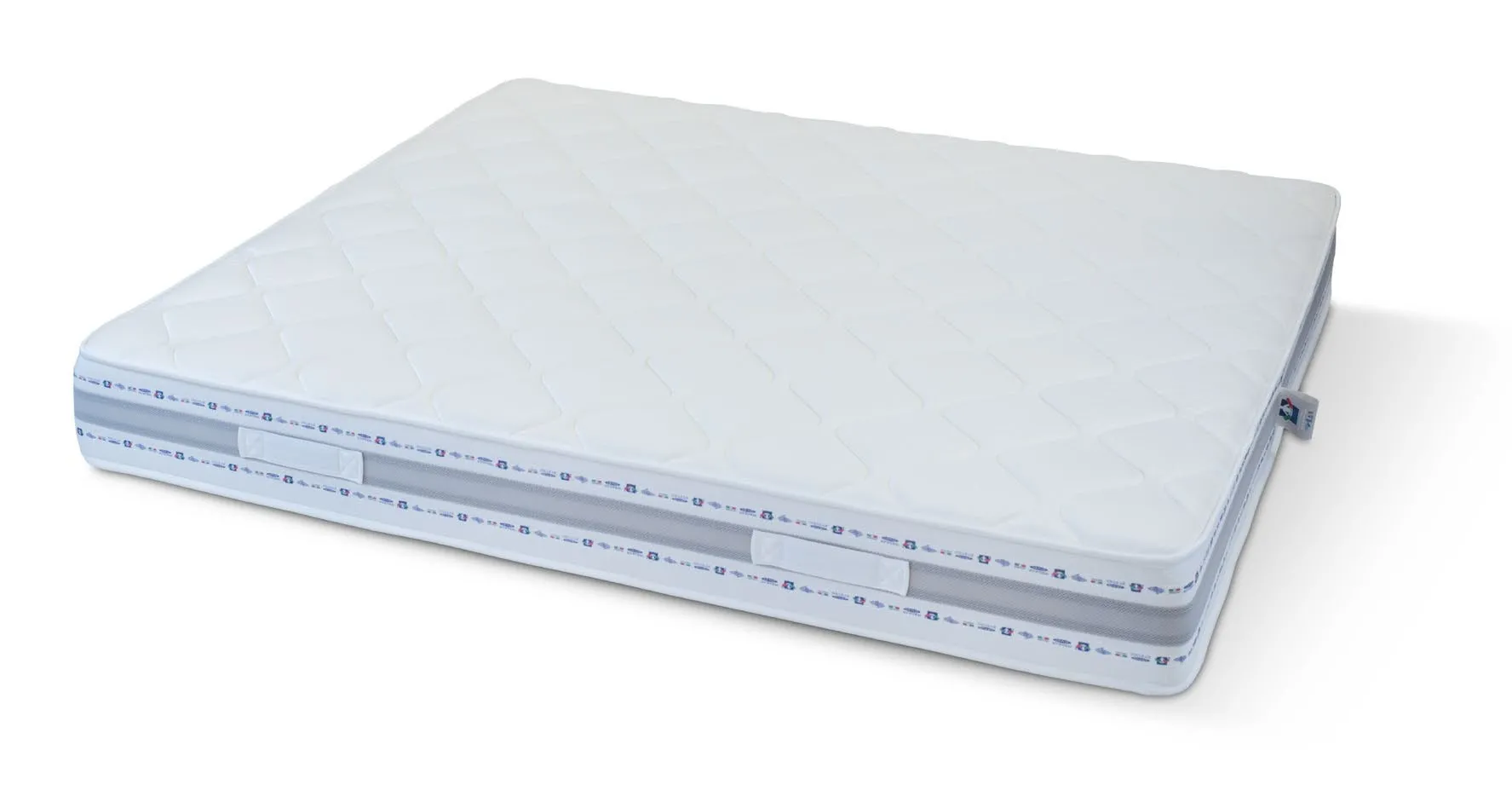 Materasso Royal Memory Imba a molle Bonnell con tessuto bianco