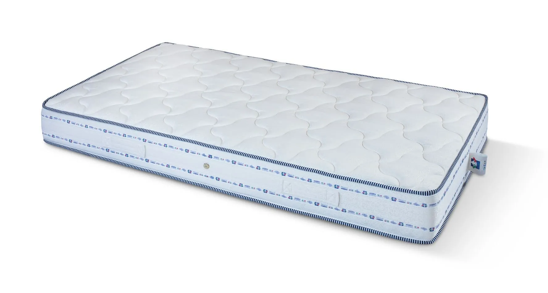 Materasso Tiffany Imba a molle Bonnell con bordo blu