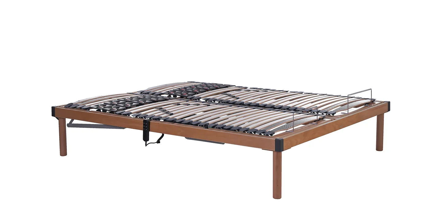 Rete Ergo Premium Elettrica Magniflex in posizione piana, con i due piani affiancati