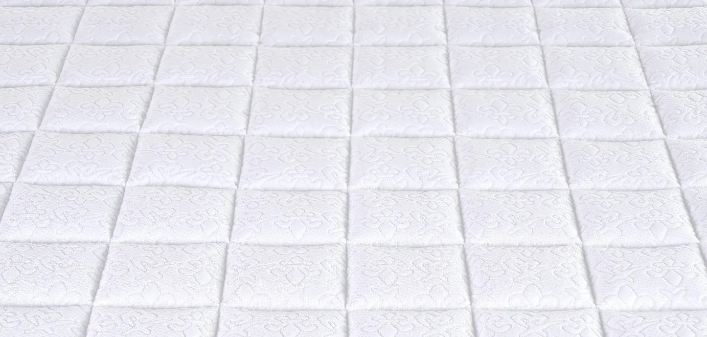 Tessuto trapuntato a quadri del Topper Classico Traditional Waterproof Magniflex visto da vicino