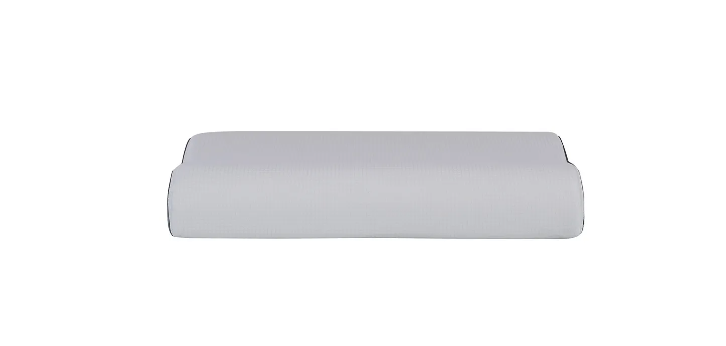 Guanciale Superiore Deluxe Wave Magniflex visto di fronte, basso e sagomato