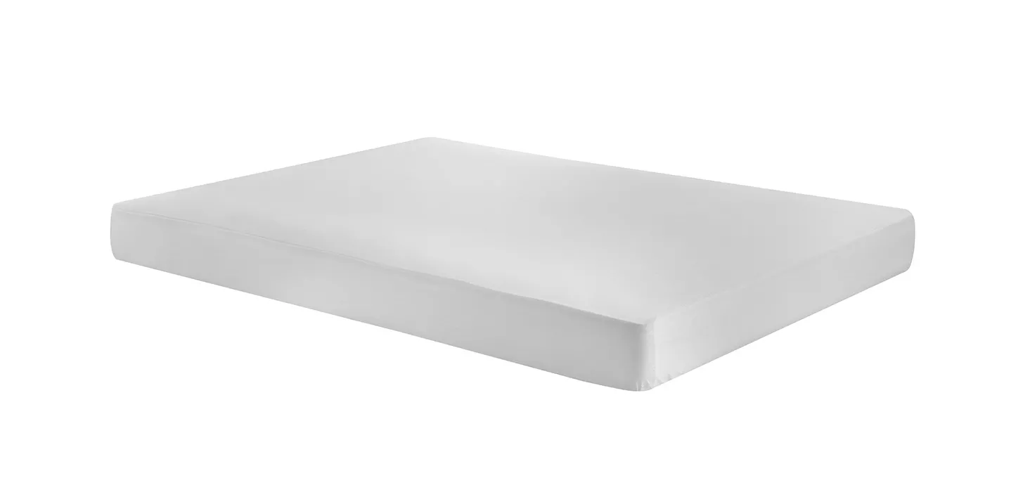 Lenzuolo con angoli Prezioso Percalle Magniflex bianco teso su un materasso
