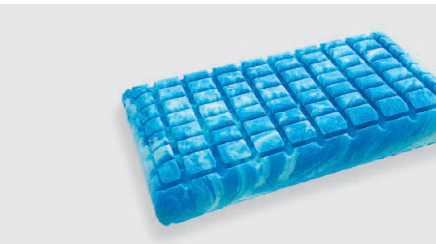 Guanciale Coolgel Manifatture dell'Adriatico con strato di gel blu