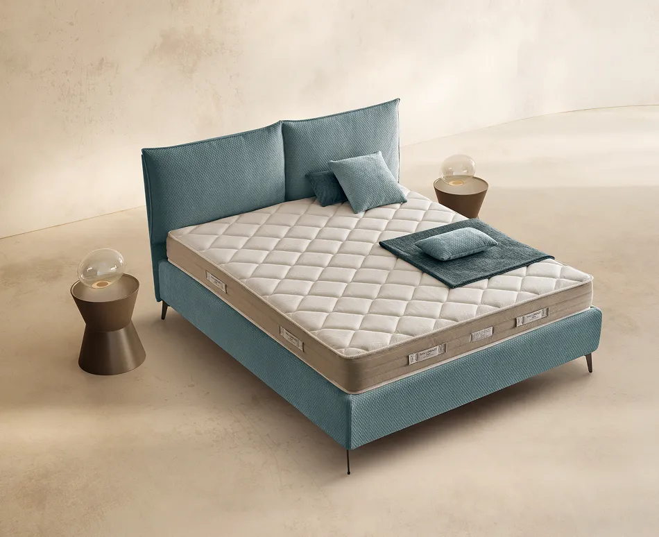 Materasso Sleep Fresh 6.0 San Lorenzo sul letto Accento in tessuto blu
