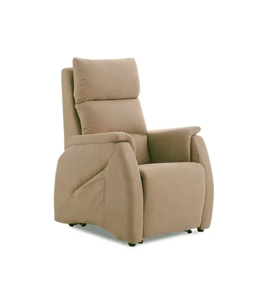 Poltrona relax Tosca Aerre Divani color sabbia chiusa