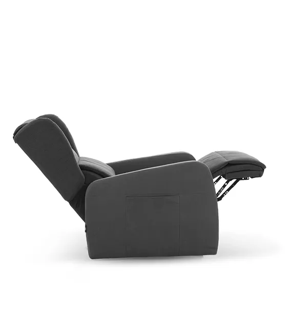Poltrona relax Zaphira Aerre Divani distesa, vista laterale
