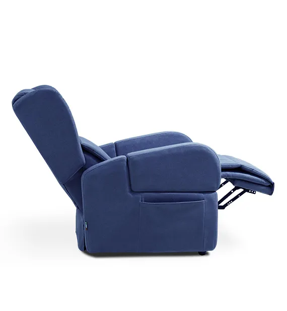 Poltrona relax Carla Aerre Divani blu distesa