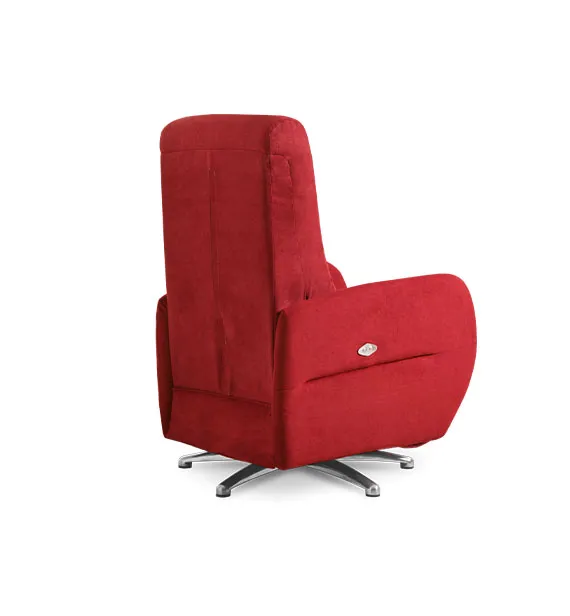 Poltrona relax Hope Aerre Divani rossa vista di fianco