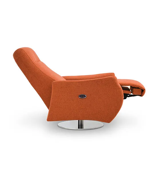 Poltrona relax Cora Aerre Divani arancio distesa