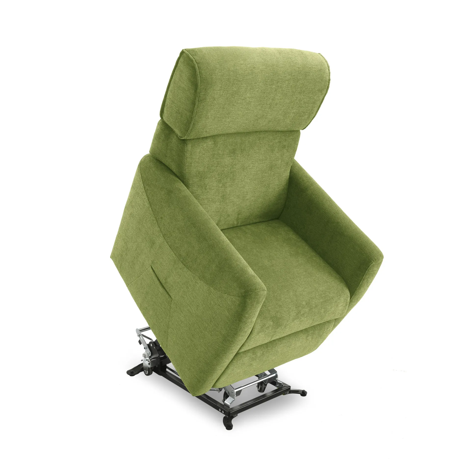 Poltrona Galaxy Brima Italia verde in posizione lift