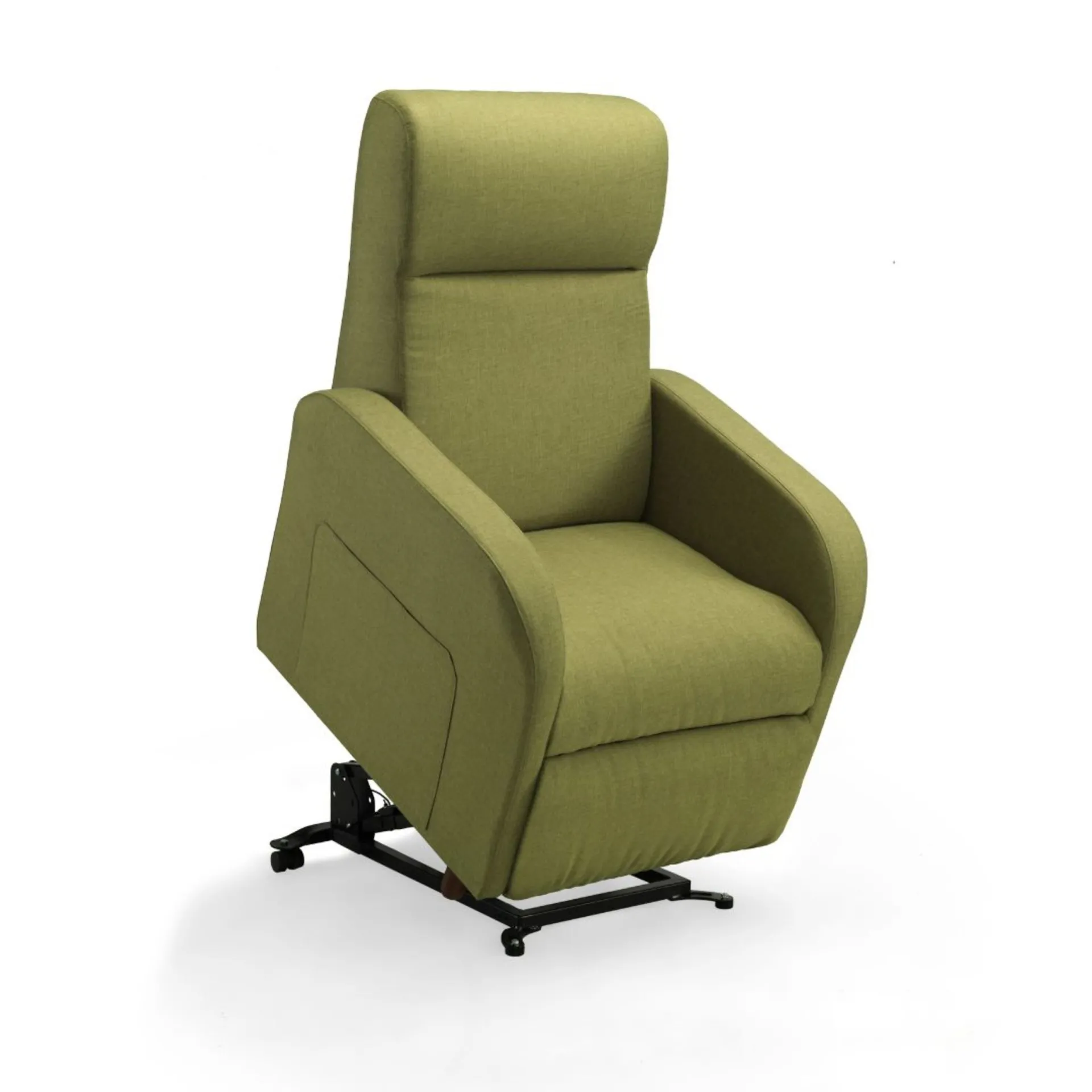 Poltrona Sole Brima Italia verde sollevata in posizione lift