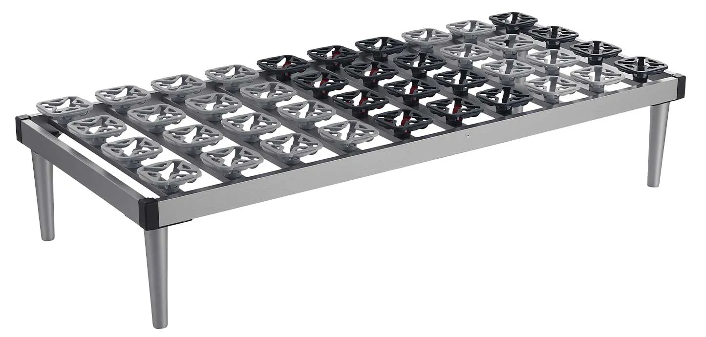 Rete Ergo Tre Fissa Magniflex color argento con piano interamente a piastre