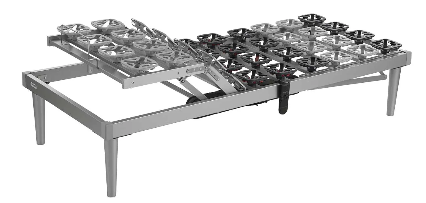 Rete Ergo Tre Elettrica Magniflex con una sezione del piano leggermente alzata