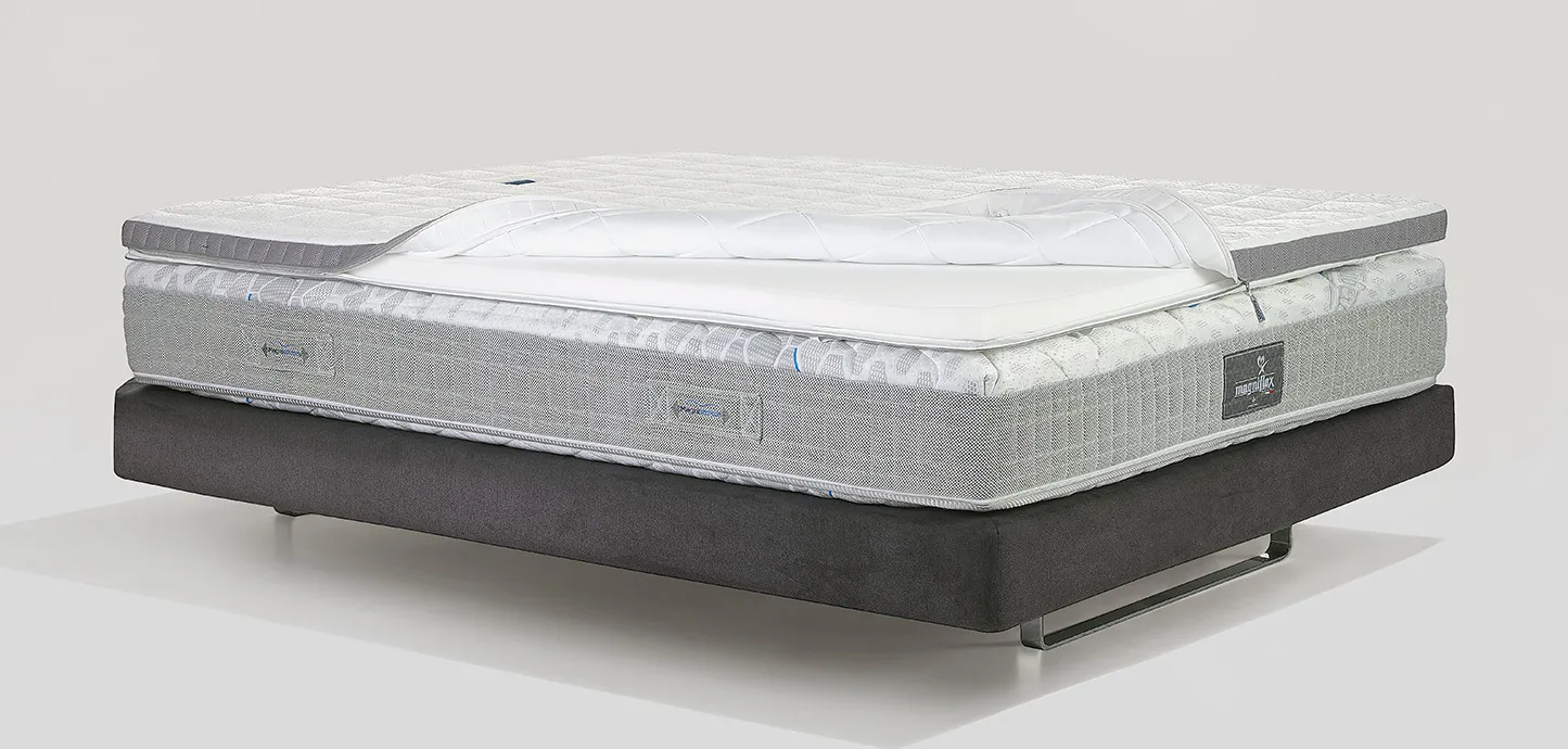 Topper Classico Plus Firm Magniflex con la fodera aperta sulla lastra interna