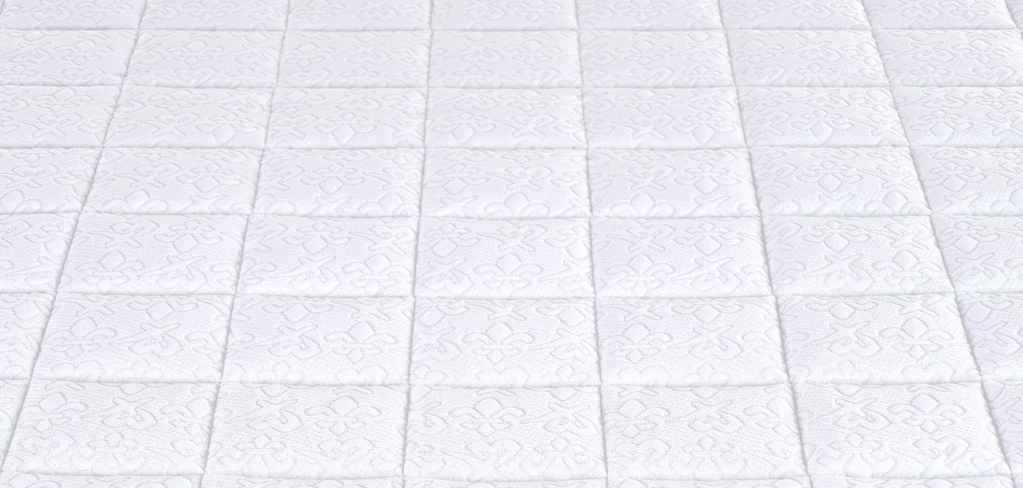 Dettaglio della trapuntatura a riquadri del Topper Classico Plus Firm Magniflex