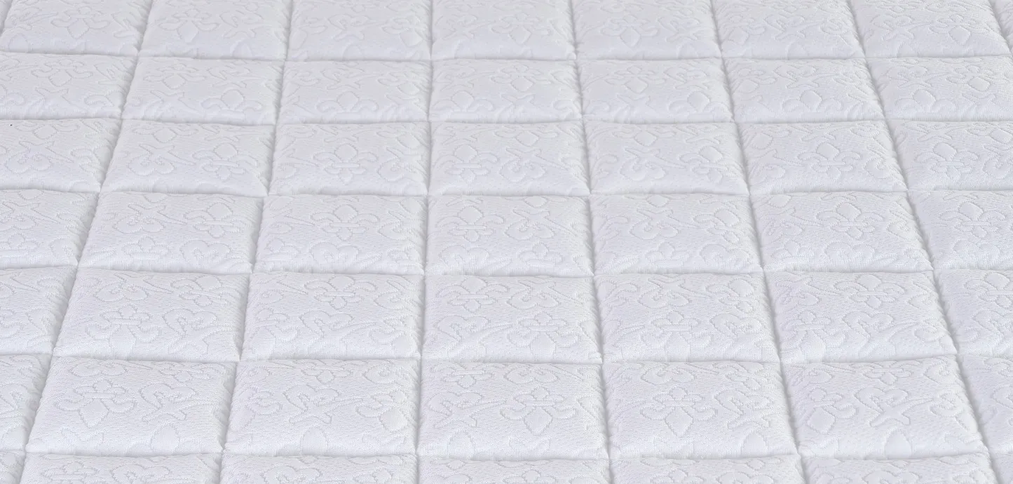 Dettaglio del tessuto in viscosa trapuntato del Topper Classico Traditional Magniflex